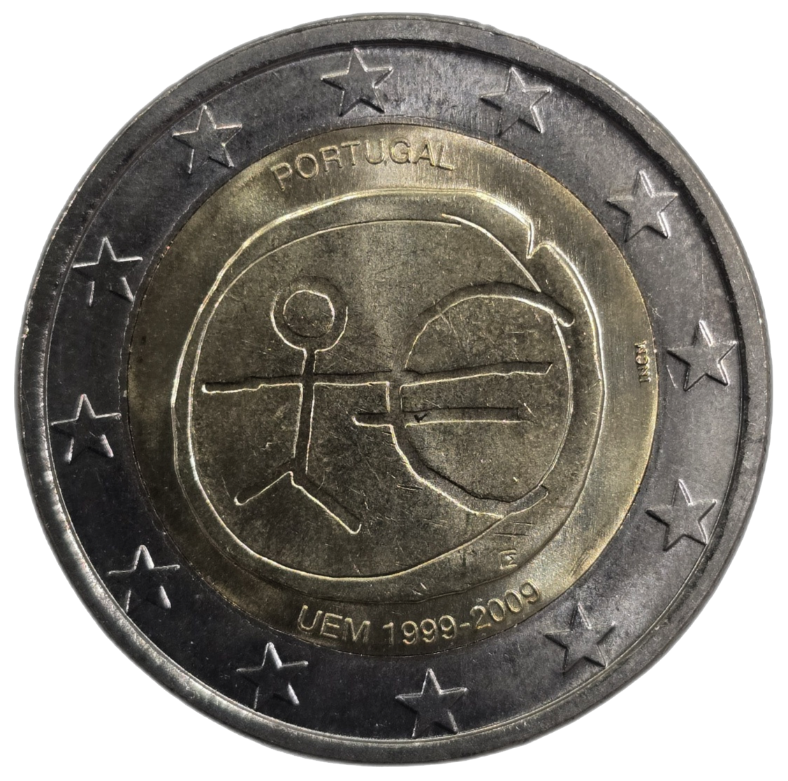 2 euros conmemorativa 10º Aniversario de la Unión Económica y Monetaria